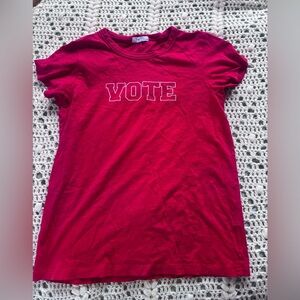 rag & bone in Bold Red with 'VOTE' Design